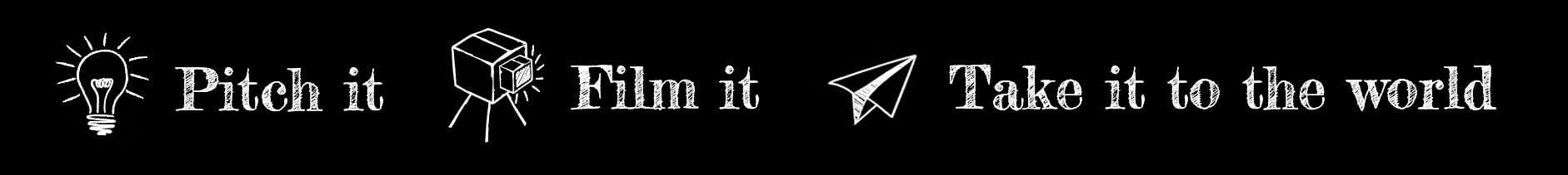 The Pitch Film Fund. Pitch it. Film it. Take it to the world.